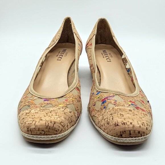 Sesto Meucci Italy Myra Cork Mesh Jute Espadrilles - Picture 3 of 9